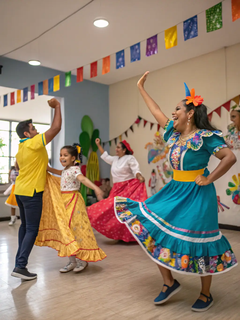 A lively scene of community members attending a cultural dance performance at the MJC, highlighting the cultural events program.